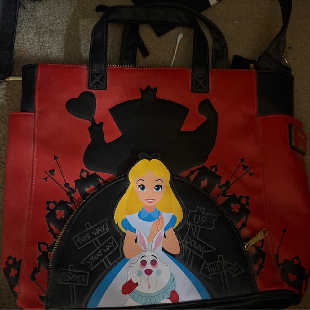 Disney Alice in Wonderland Red Bag